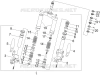 Fork/steering tube - Steering bearing unit