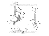 Rear suspension - Shock absorber/s