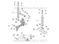 Rear suspension - Shock absorber/s