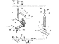 Rear suspension - Shock absorber/s