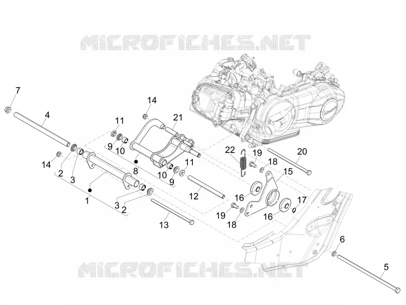 Swinging arm