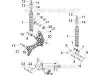 Rear suspension - Shock absorber/s
