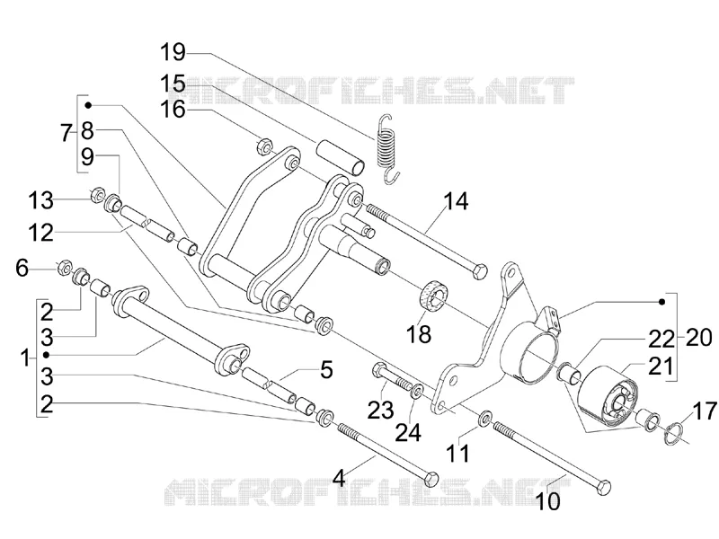 Swinging arm