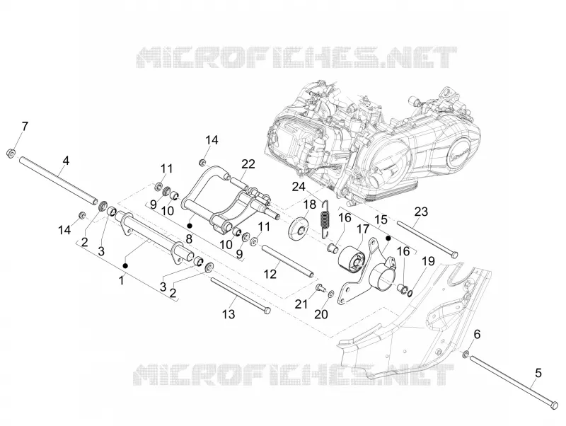 Swinging arm