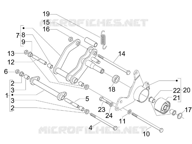 Swinging arm
