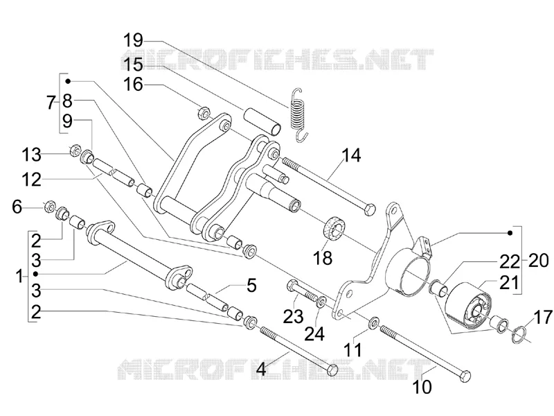 Swinging arm
