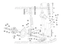 Fork/steering tube - Steering bearing unit
