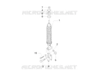 Rear suspension - Shock absorber/s