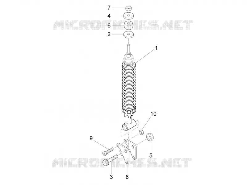 Rear suspension - Shock absorber/s