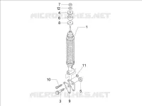 Rear suspension - Shock absorber/s