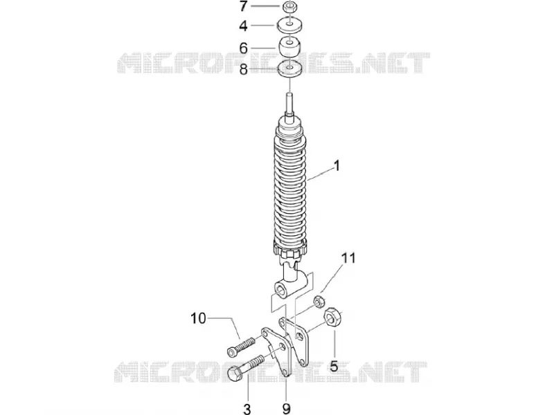 Rear suspension - Shock absorber/s