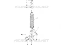 Rear suspension - Shock absorber/s
