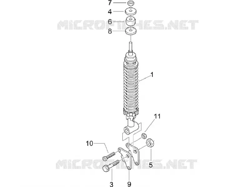 Rear suspension - Shock absorber/s