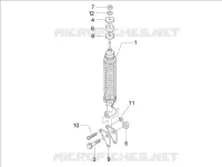 Rear suspension - Shock absorber/s