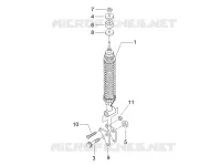 Rear suspension - Shock absorber/s