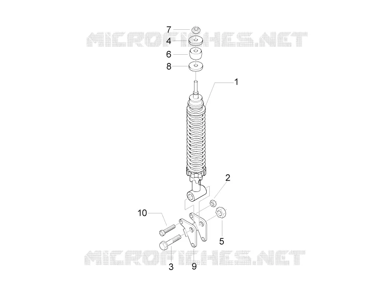 Rear suspension - Shock absorber/s