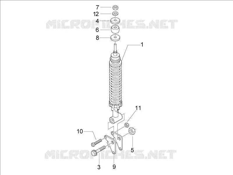 Rear suspension - Shock absorber/s