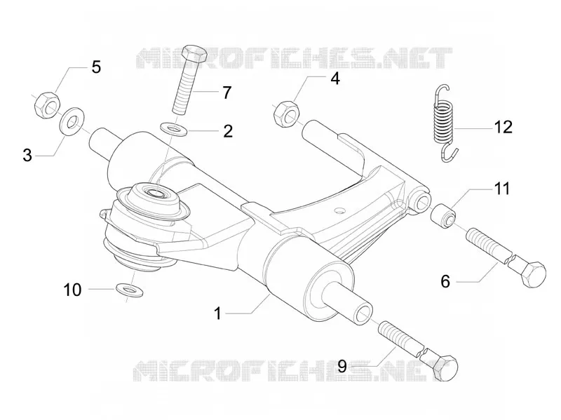 Swinging arm