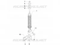 Rear suspension - Shock absorber/s