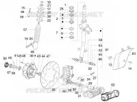 Fork/steering tube - Steering bearing unit