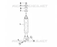 Rear suspension - Shock absorber/s