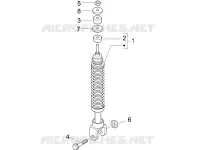 Rear suspension - Shock absorber/s