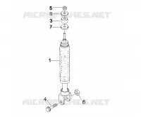 Rear suspension - Shock absorber/s
