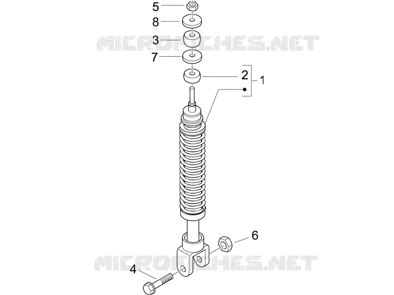 Rear suspension - Shock absorber/s