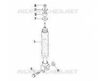 Rear suspension - Shock absorber/s