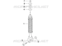 Rear suspension - Shock absorber/s