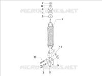 Rear suspension - Shock absorber/s