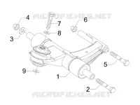 Swinging arm
