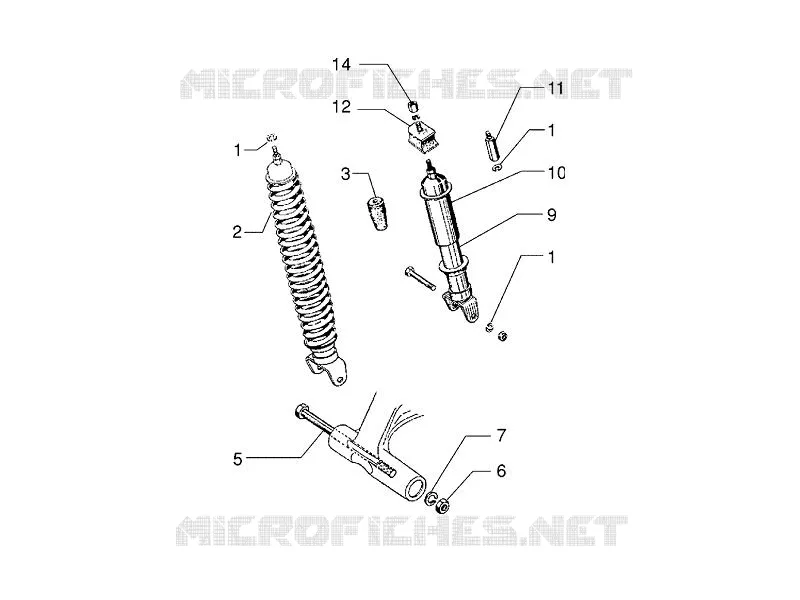 Rear suspension - Shock absorber/s