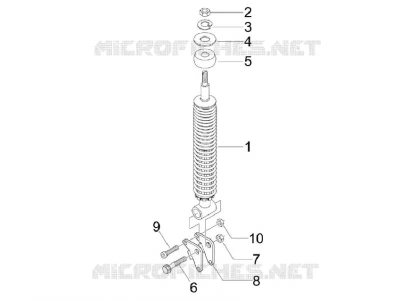 Rear suspension - Shock absorber/s