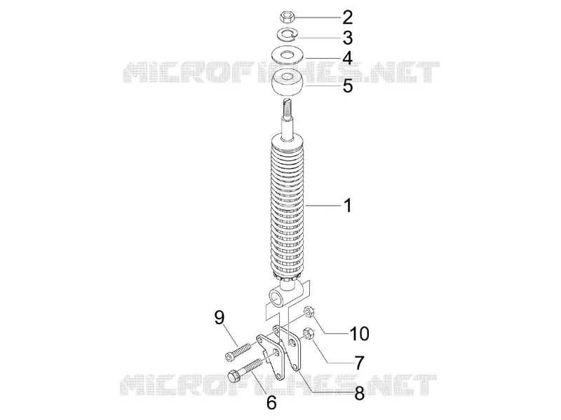 Rear suspension - Shock absorber/s