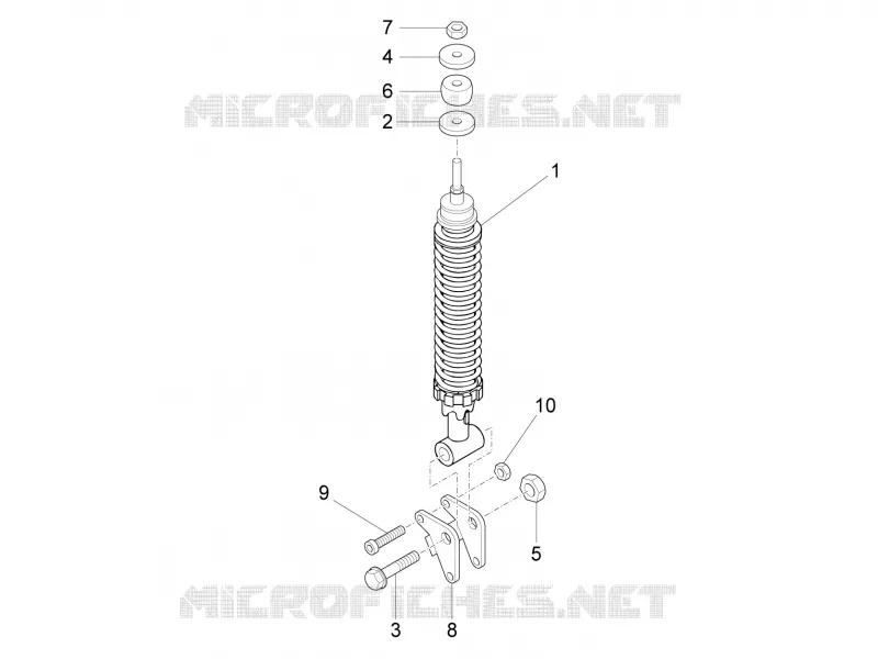 Rear suspension - Shock absorber/s