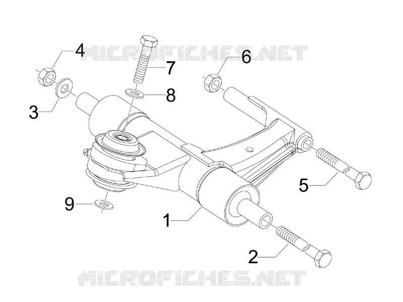 Swinging arm
