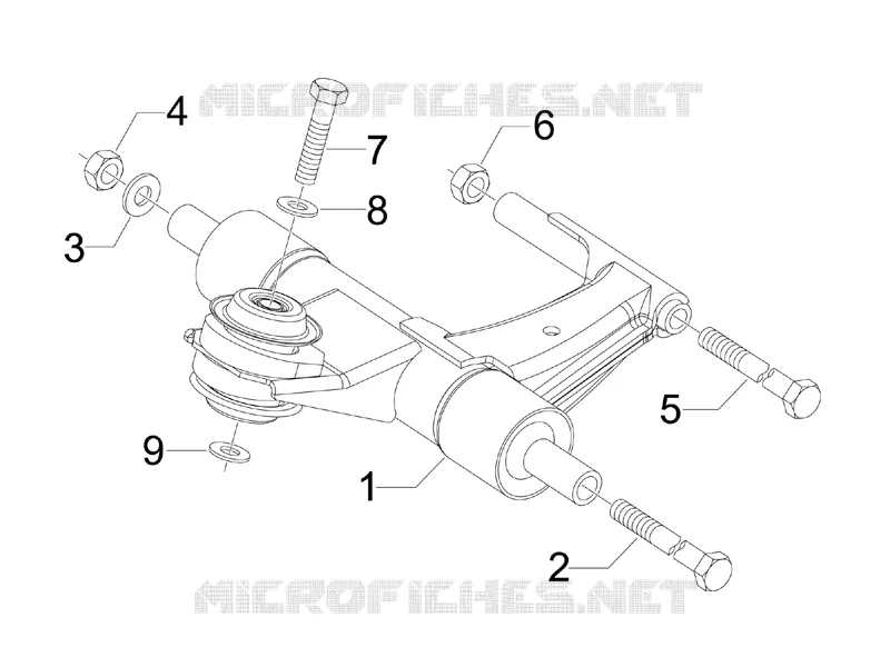 Swinging arm