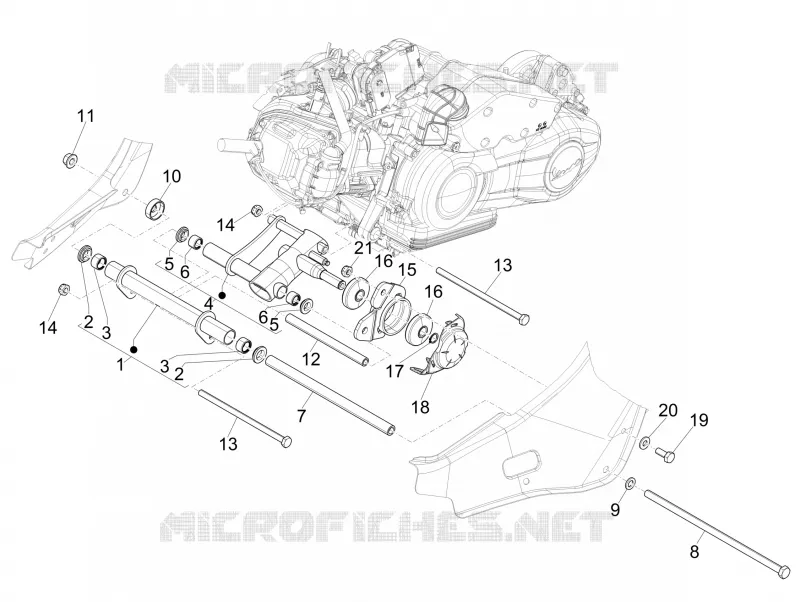 Swinging arm