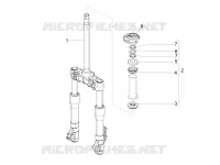 Fork/steering tube - Steering bearing unit