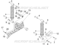 Rear suspension - Shock absorber/s