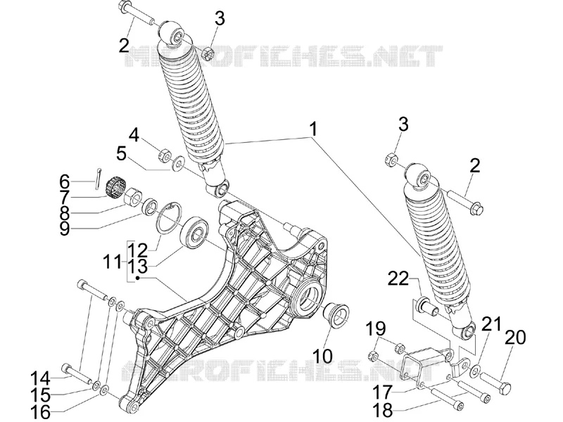 Rear suspension - Shock absorber/s