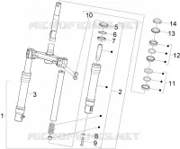 Fork/steering tube - Steering bearing unit