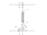 Rear suspension - Shock absorber/s