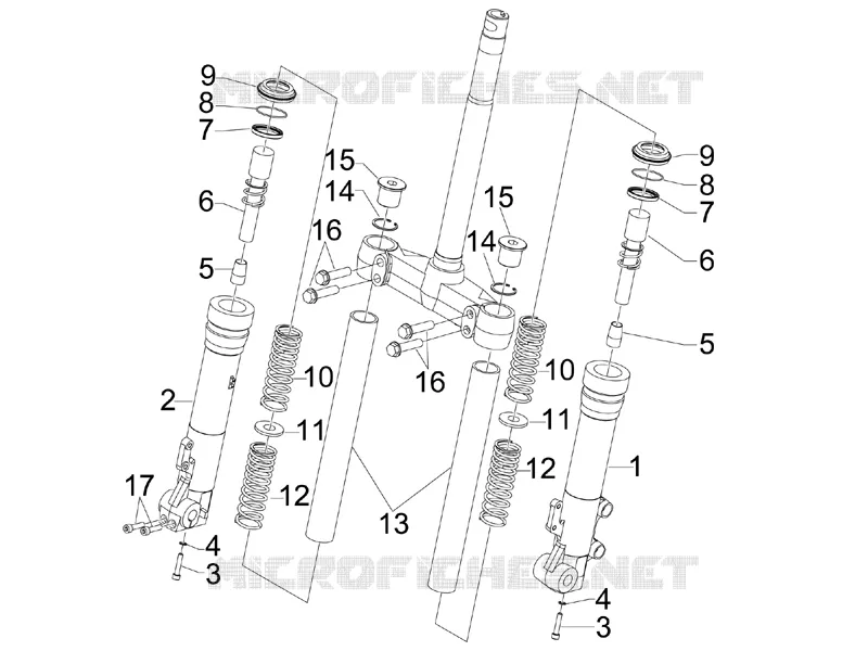 Fork's components (Kayaba)