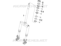 Fork/steering tube - Steering bearing unit