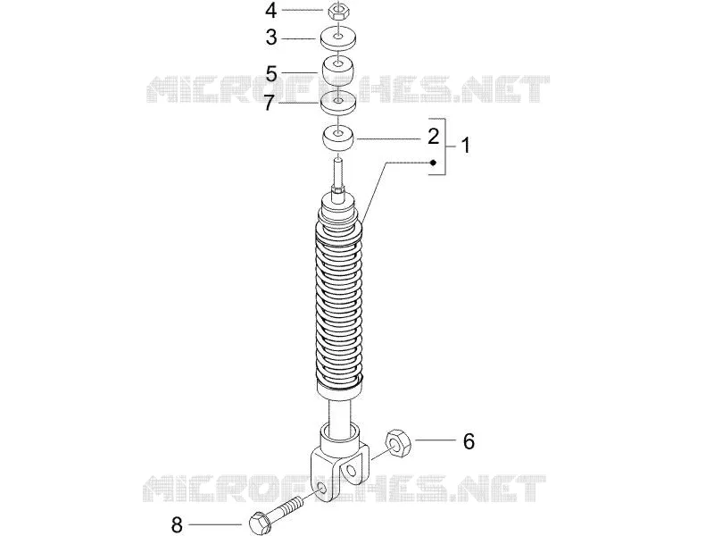 Rear suspension - Shock absorber/s