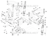 Fork/steering tube - Steering bearing unit