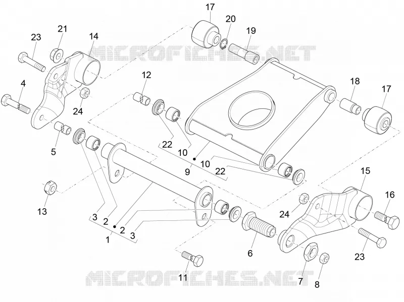 Swinging arm