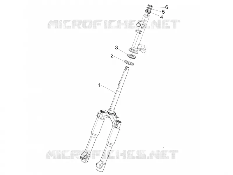 Fork/steering tube - Steering bearing unit